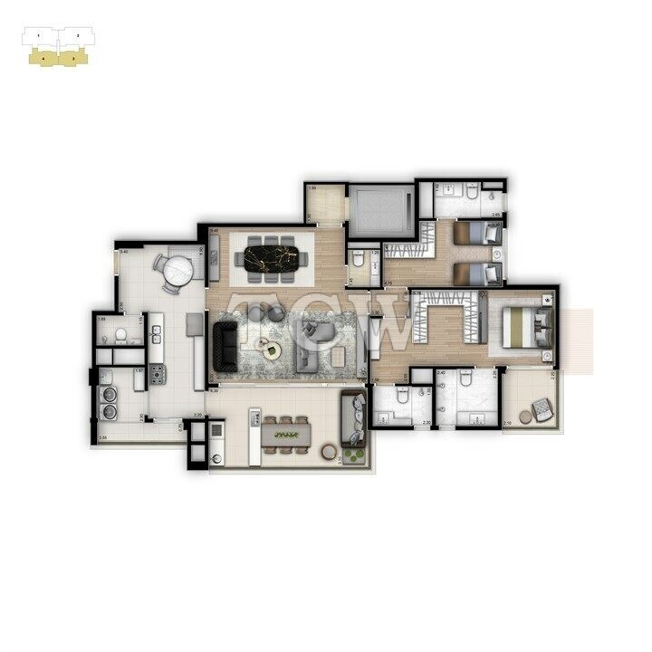 Apartamento à venda com 3 quartos, 160m² - Foto 20