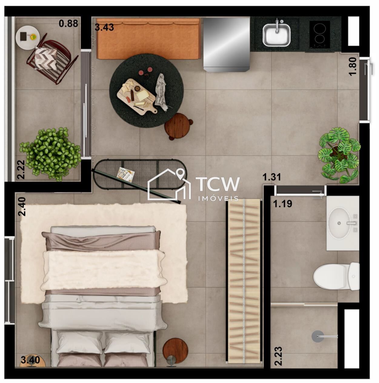 Apartamento, 1 quarto, 20 m² - Foto 21