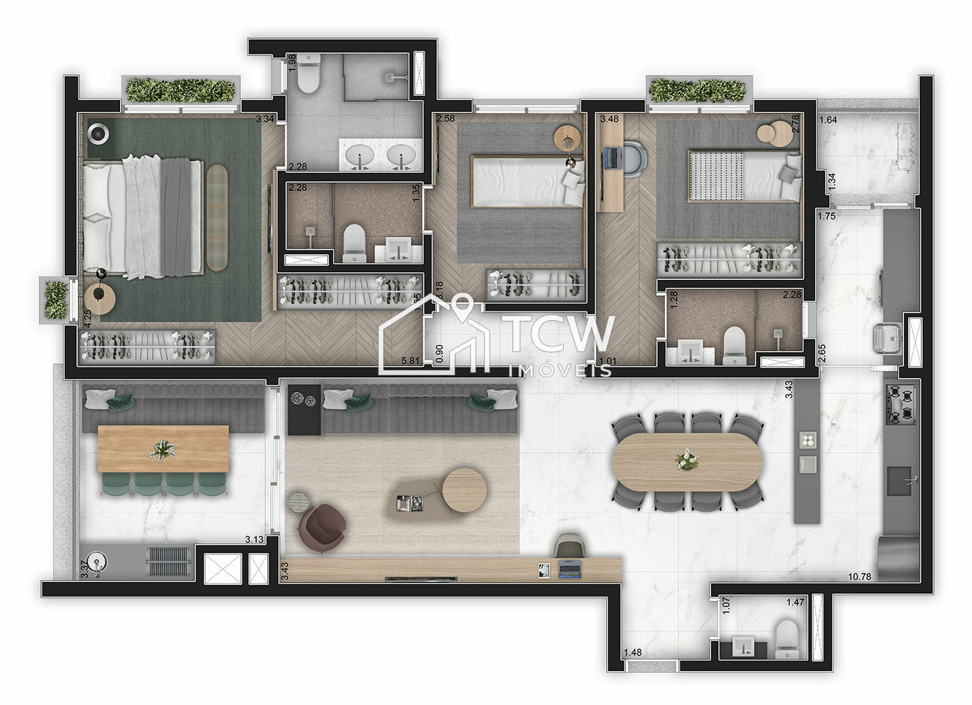 Apartamento, 2 quartos, 128 m² - Foto 16