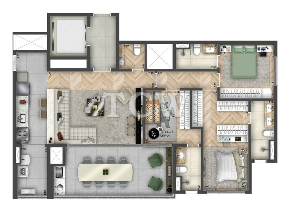 Apartamento à venda com 3 quartos, 125m² - Foto 13