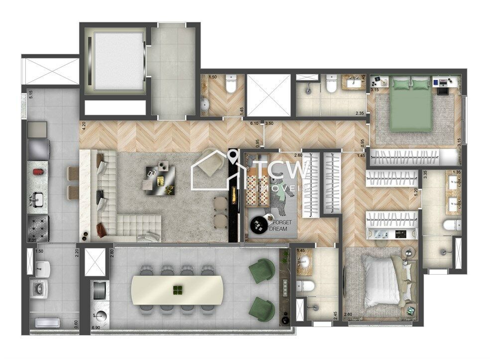 Apartamento, 3 quartos, 125 m² - Foto 13