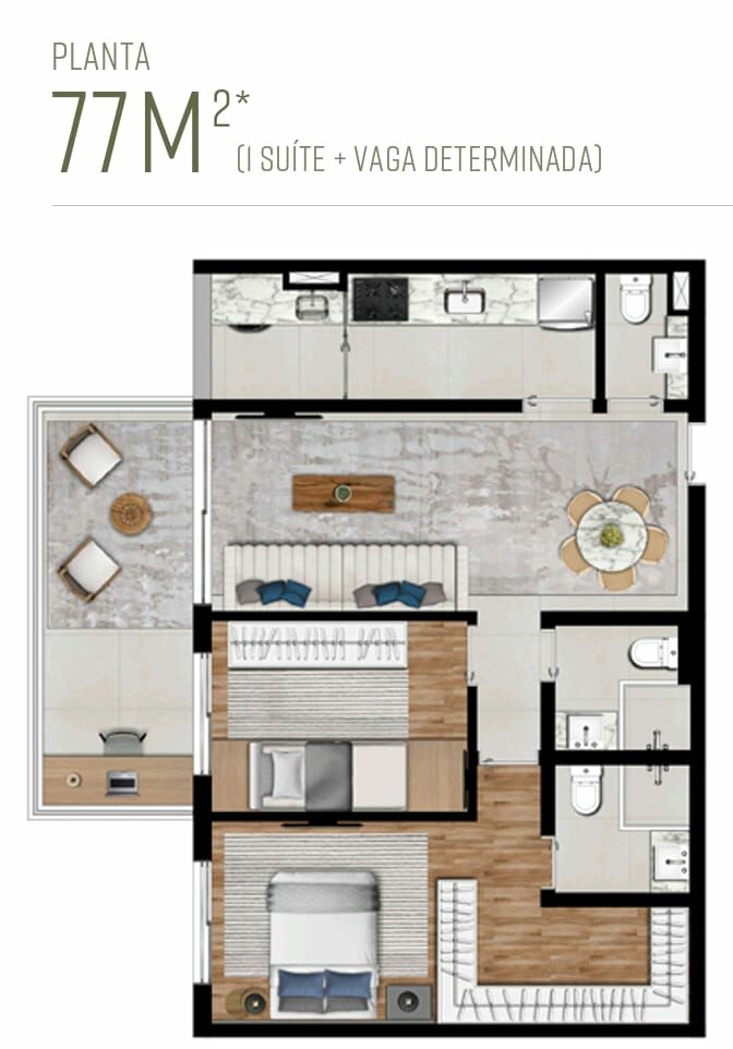 Apartamento, 2 quartos, 77 m² - Foto 13