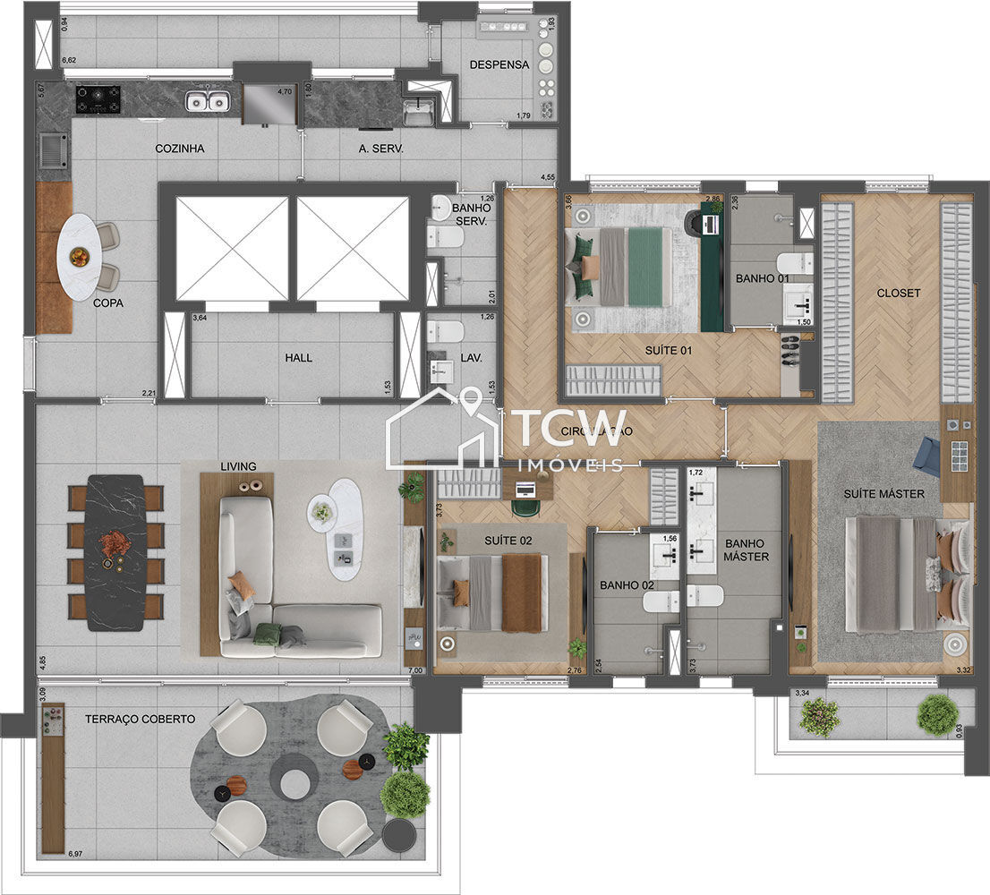 Apartamento, 3 quartos, 215 m² - Foto 15