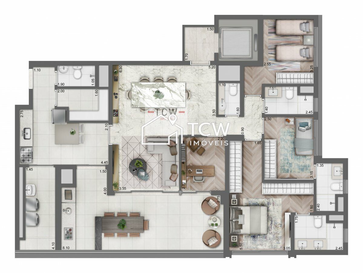 Apartamento, 3 quartos, 158 m² - Foto 29