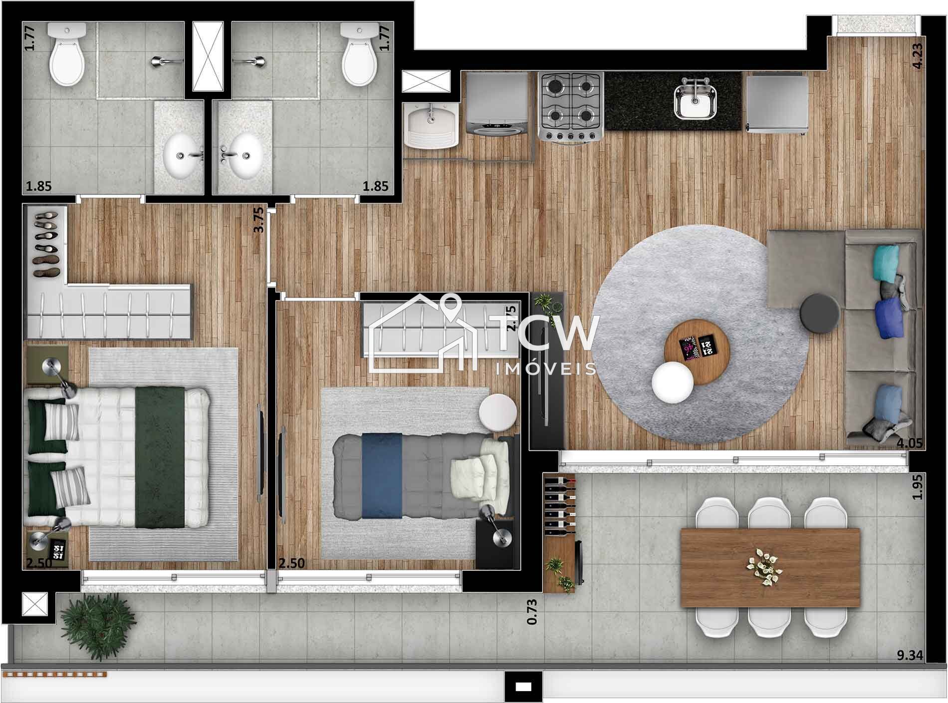 Apartamento, 2 quartos, 68 m² - Foto 19