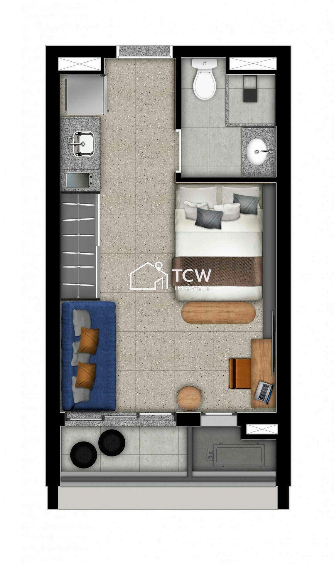 Apartamento, 1 quarto, 27 m² - Foto 22