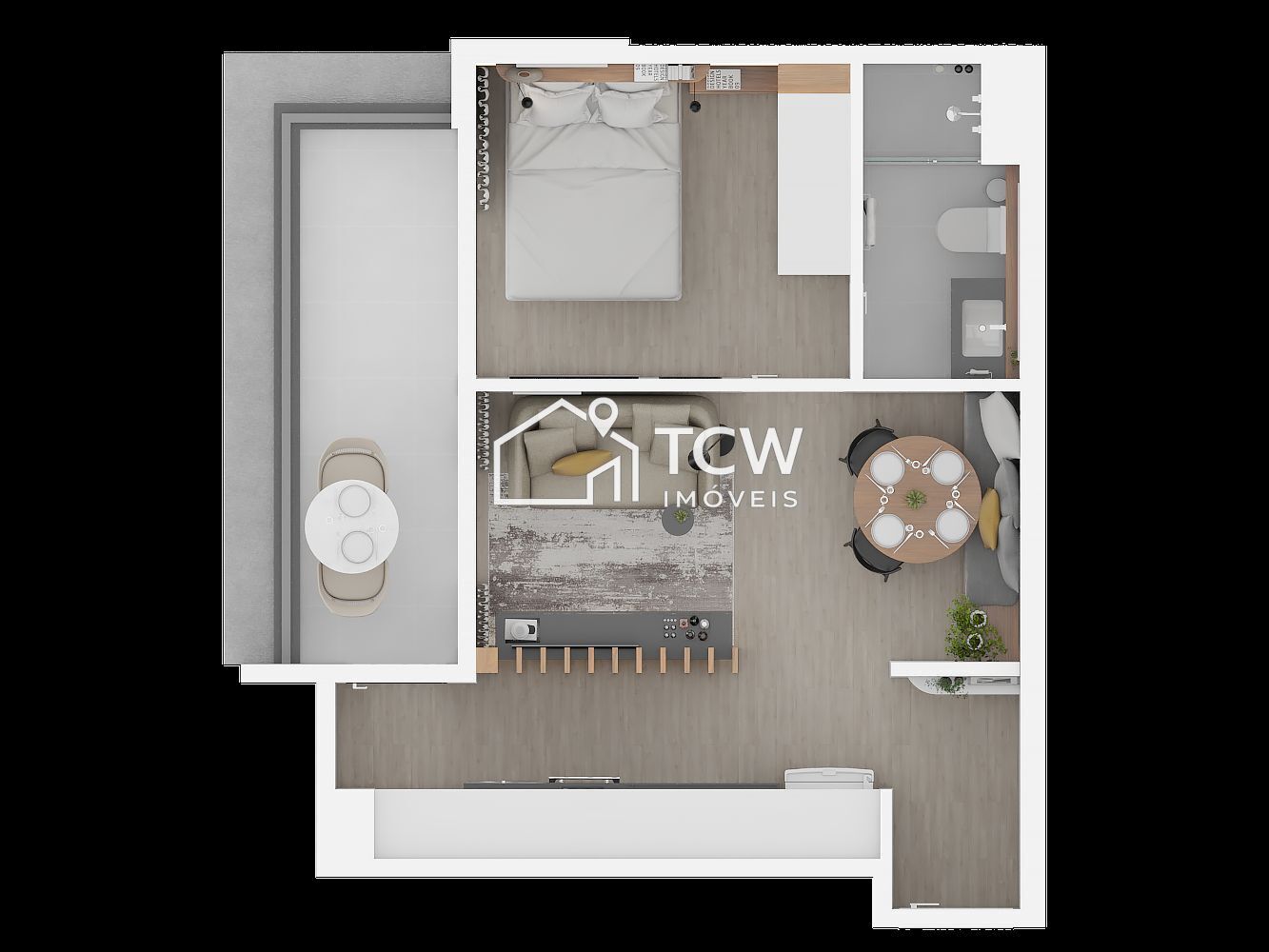 Apartamento, 1 quarto, 38 m² - Foto 11