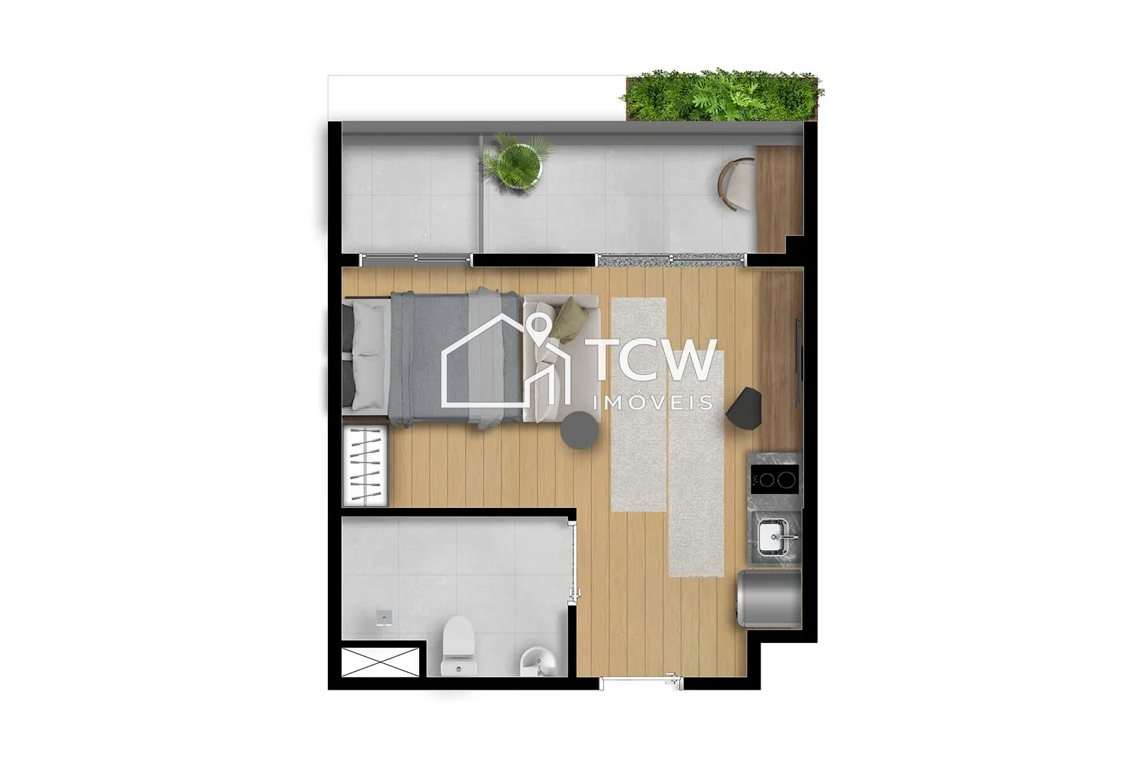 Apartamento, 1 quarto, 31 m² - Foto 10
