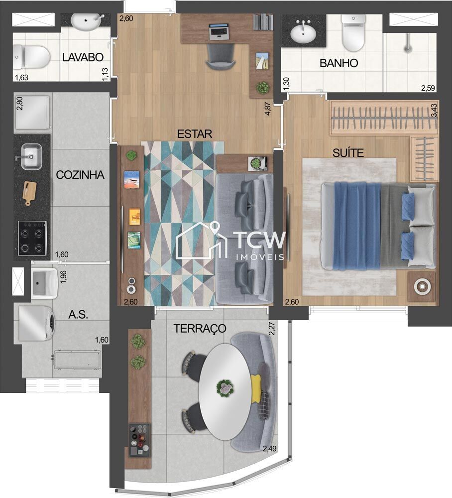 Apartamento, 1 quarto, 49 m² - Foto 13