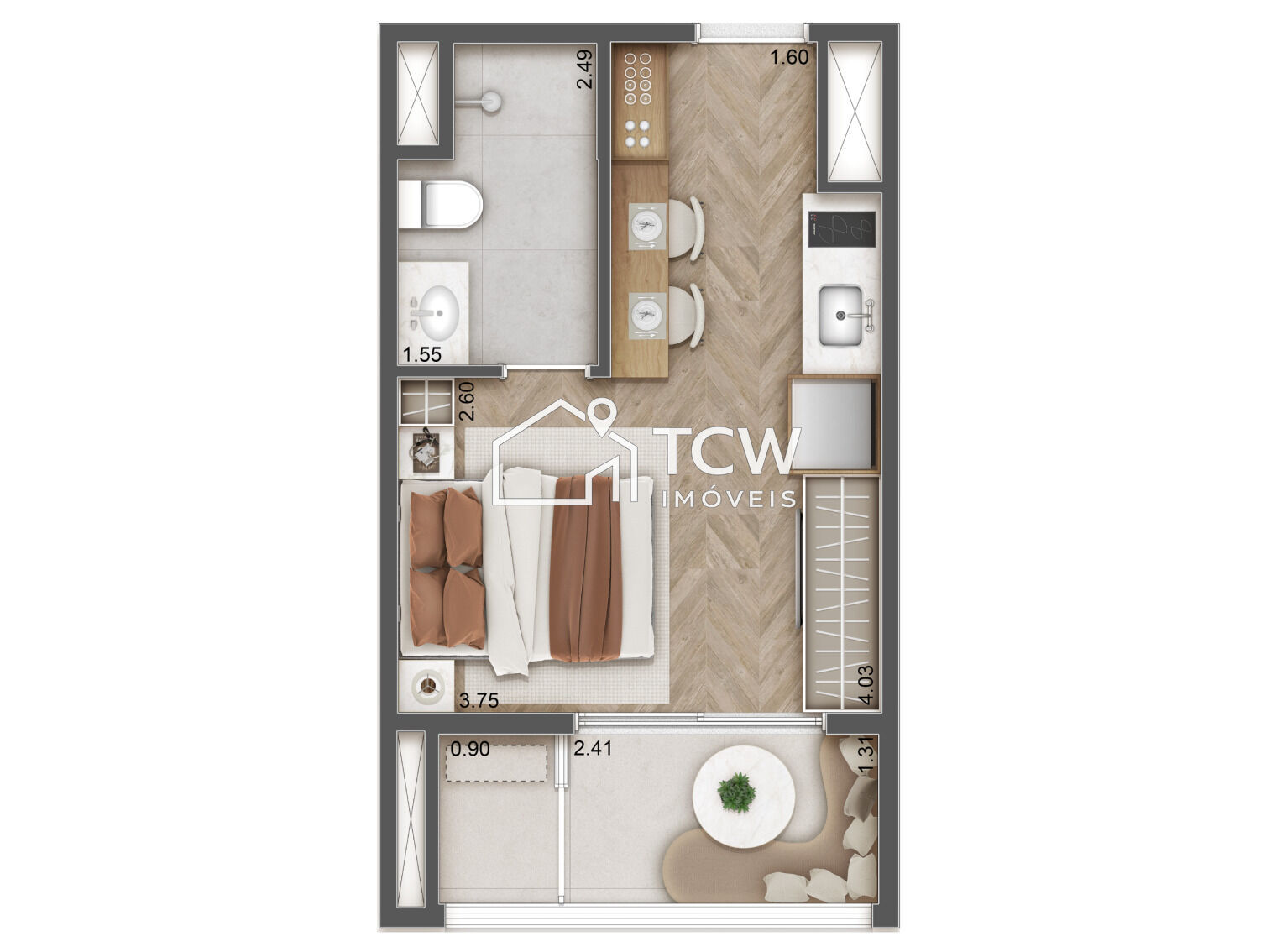 Apartamento, 2 quartos, 63 m² - Foto 9