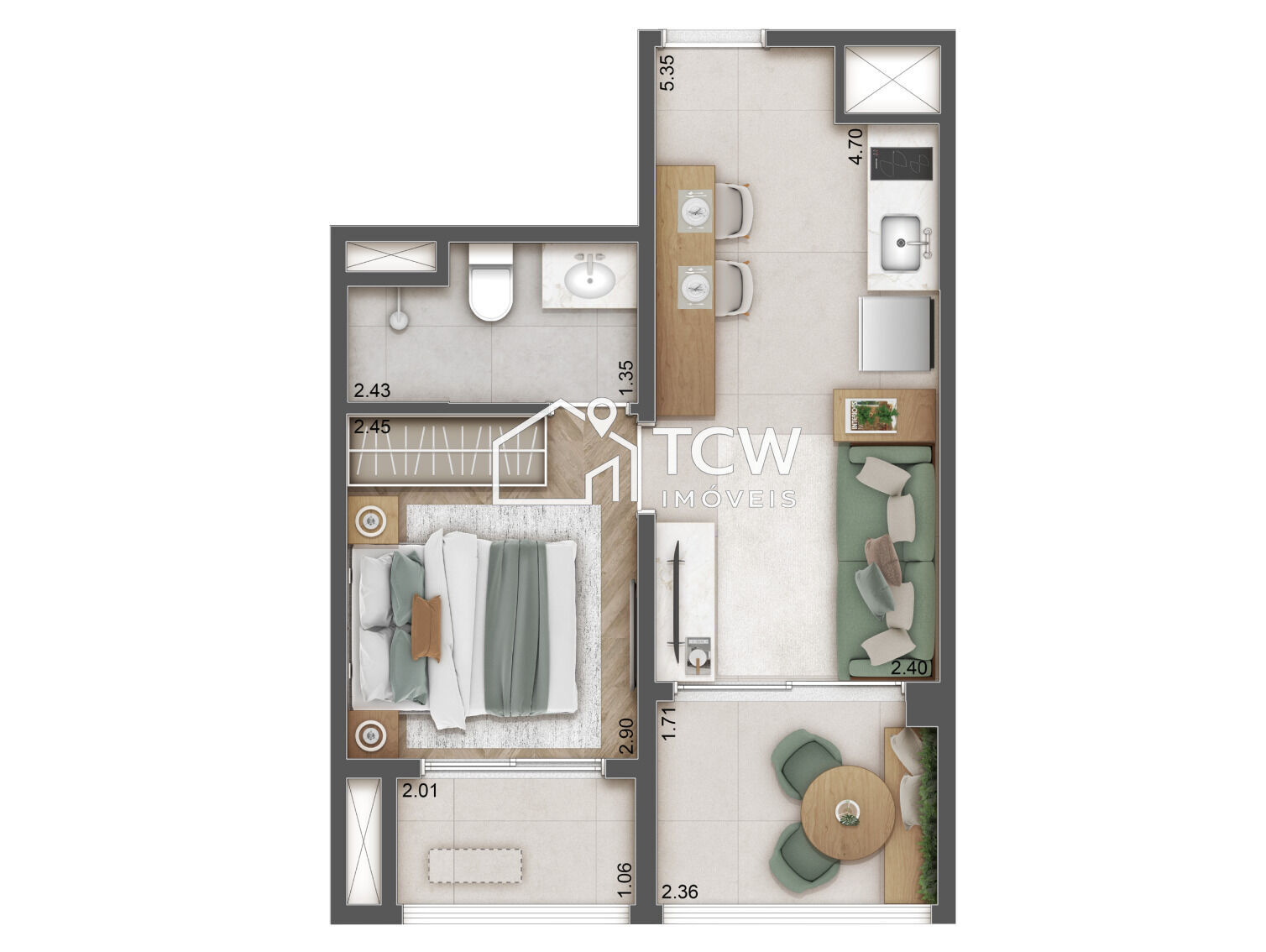 Apartamento, 2 quartos, 63 m² - Foto 10