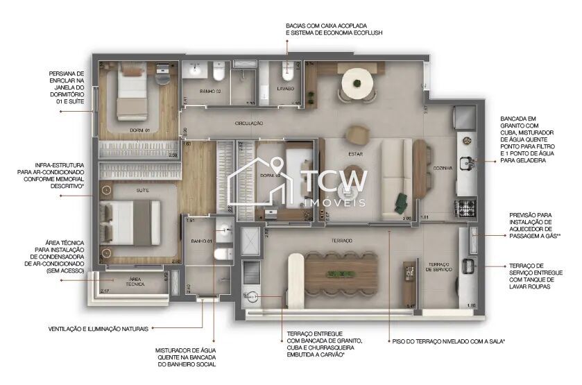 Apartamento, 2 quartos, 75 m² - Foto 4