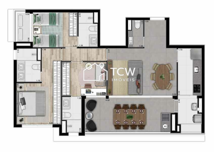 Apartamento, 2 quartos, 110 m² - Foto 20
