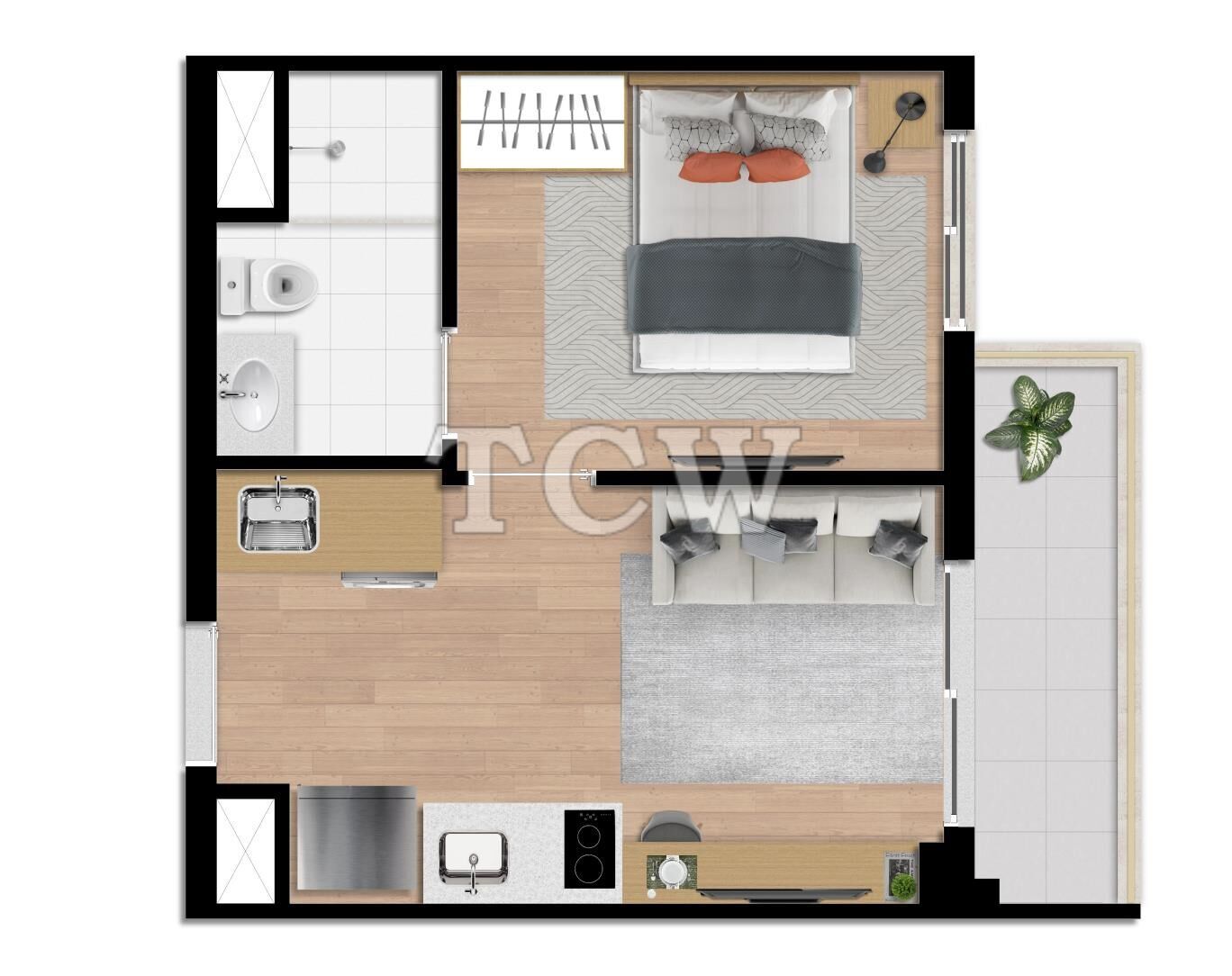 Apartamento à venda com 1 quarto, 25m² - Foto 9