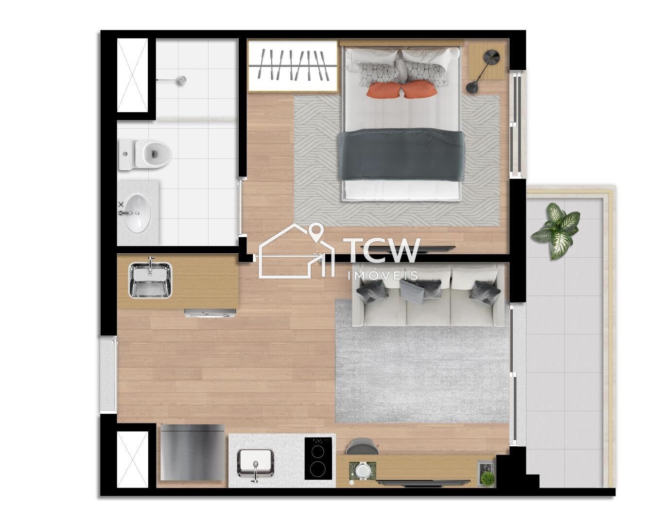 Apartamento, 1 quarto, 25 m² - Foto 9