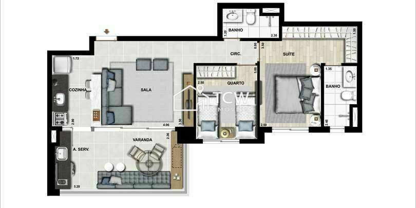 Apartamento, 2 quartos, 69 m² - Foto 13