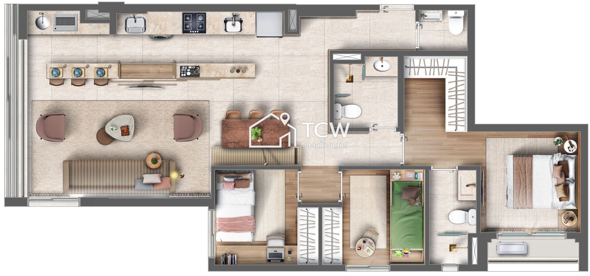 Apartamento, 3 quartos, 90 m² - Foto 14