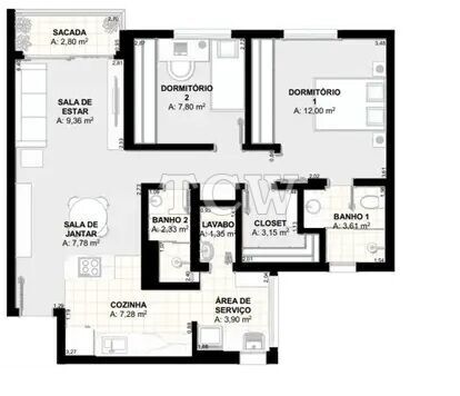 Apartamento, 3 quartos, 190 m² - Foto 19