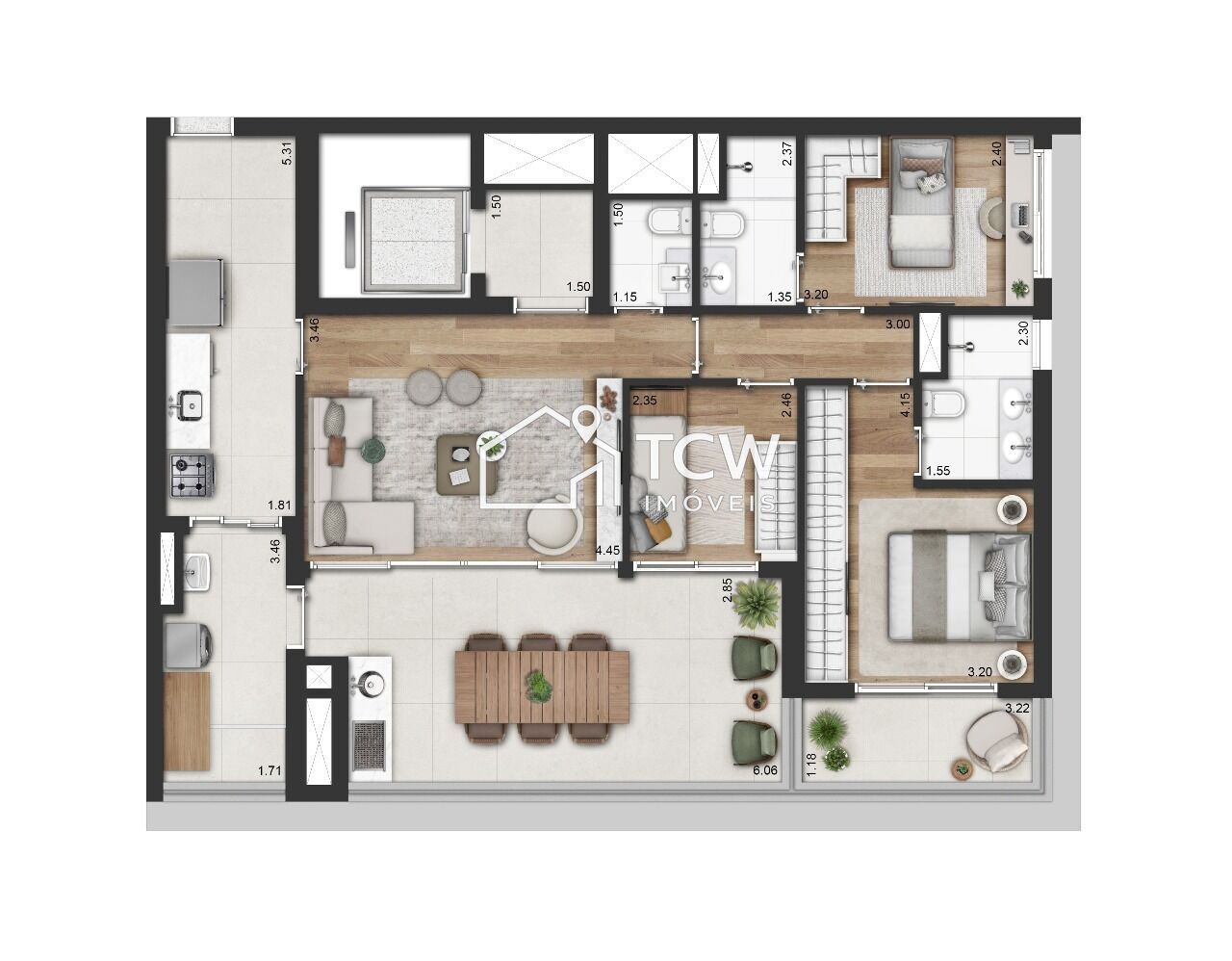Apartamento, 4 quartos, 176 m² - Foto 23
