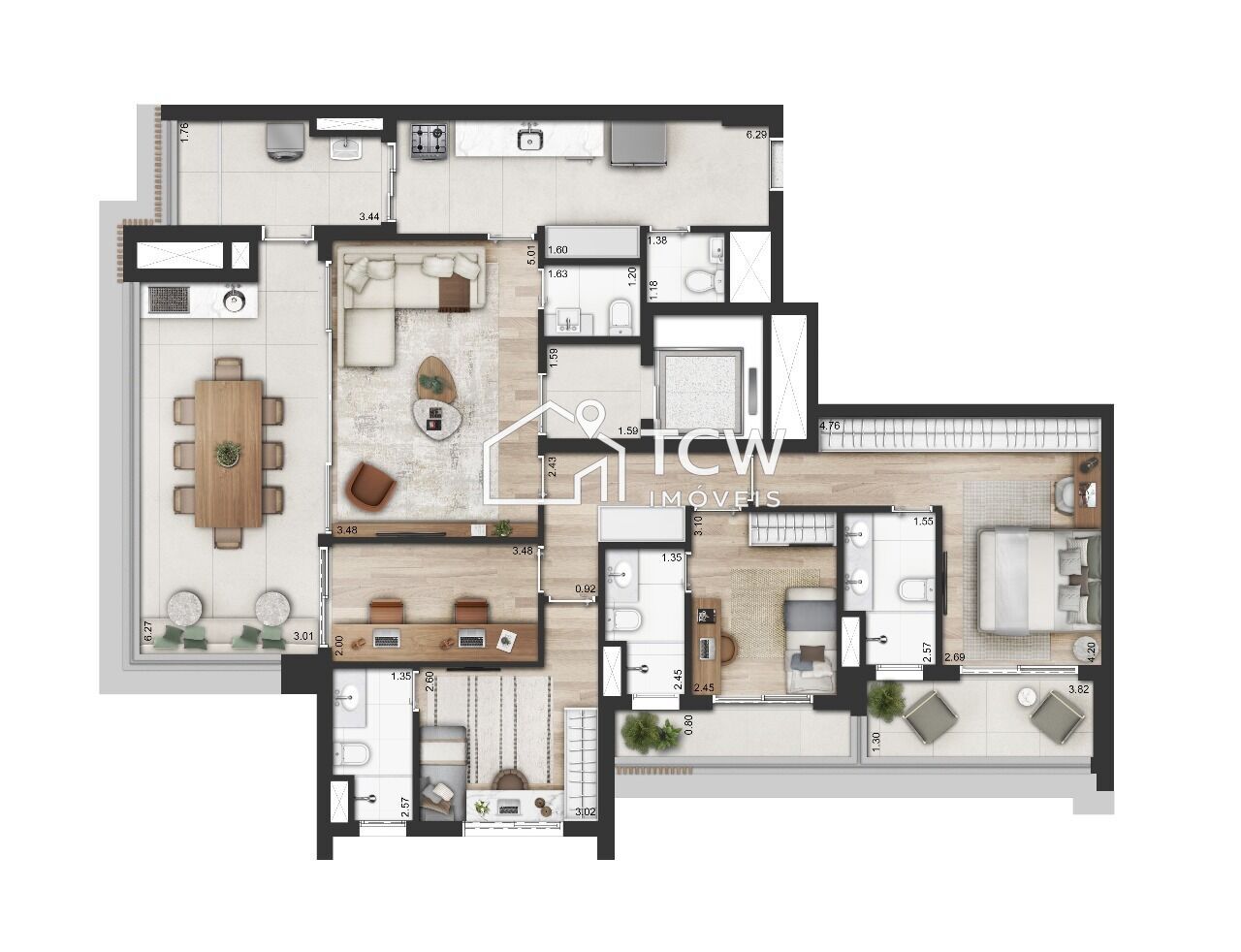Apartamento, 4 quartos, 176 m² - Foto 24