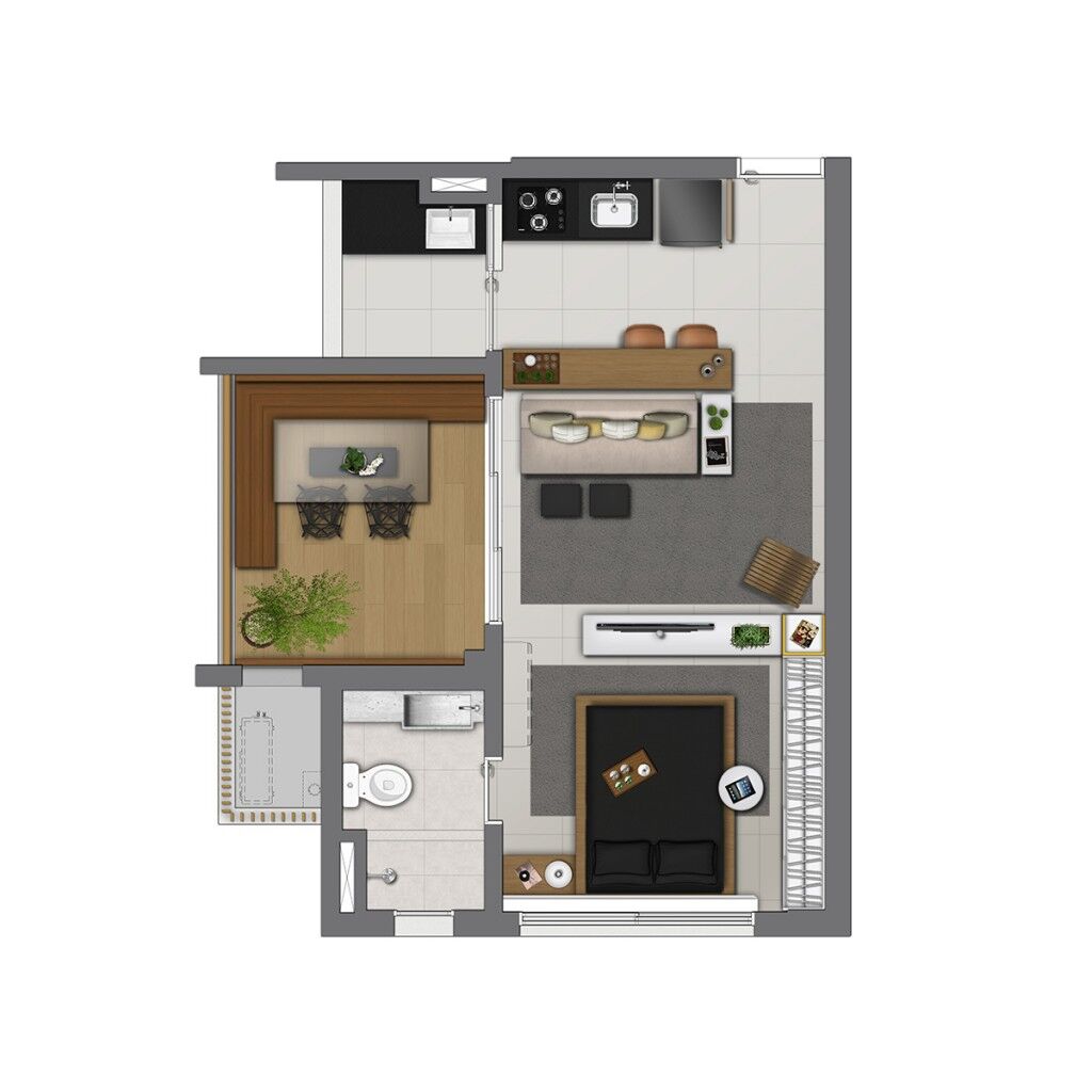 Apartamento, 1 quarto, 44 m² - Foto 11