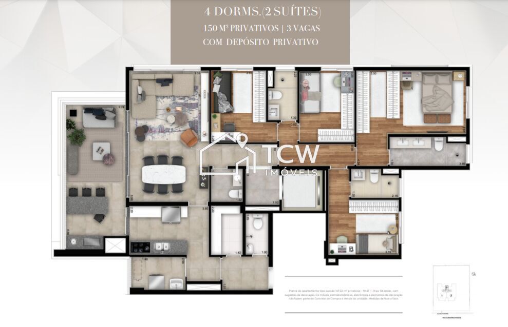 Apartamento, 3 quartos, 147 m² - Foto 10