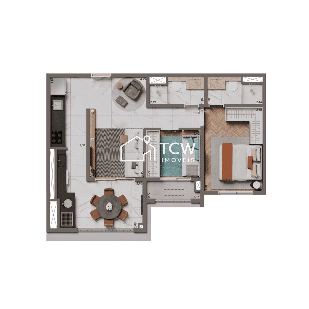 Apartamento, 2 quartos, 84 m² - Foto 14