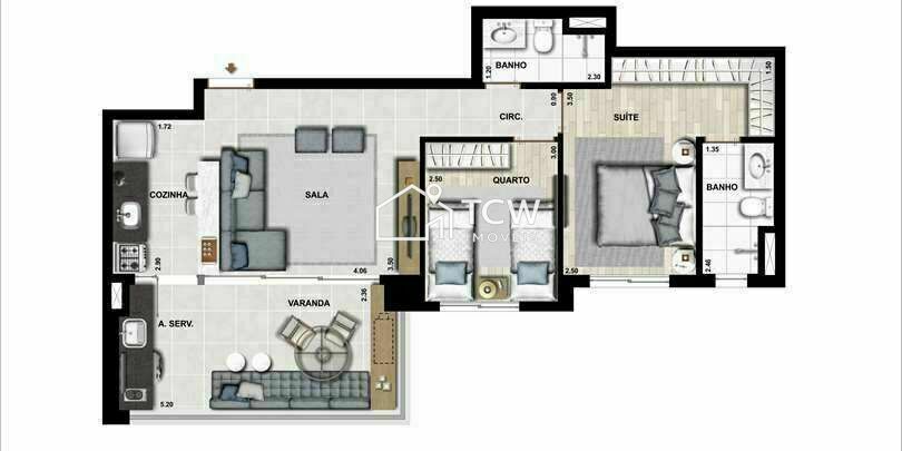 Apartamento, 2 quartos, 69 m² - Foto 33