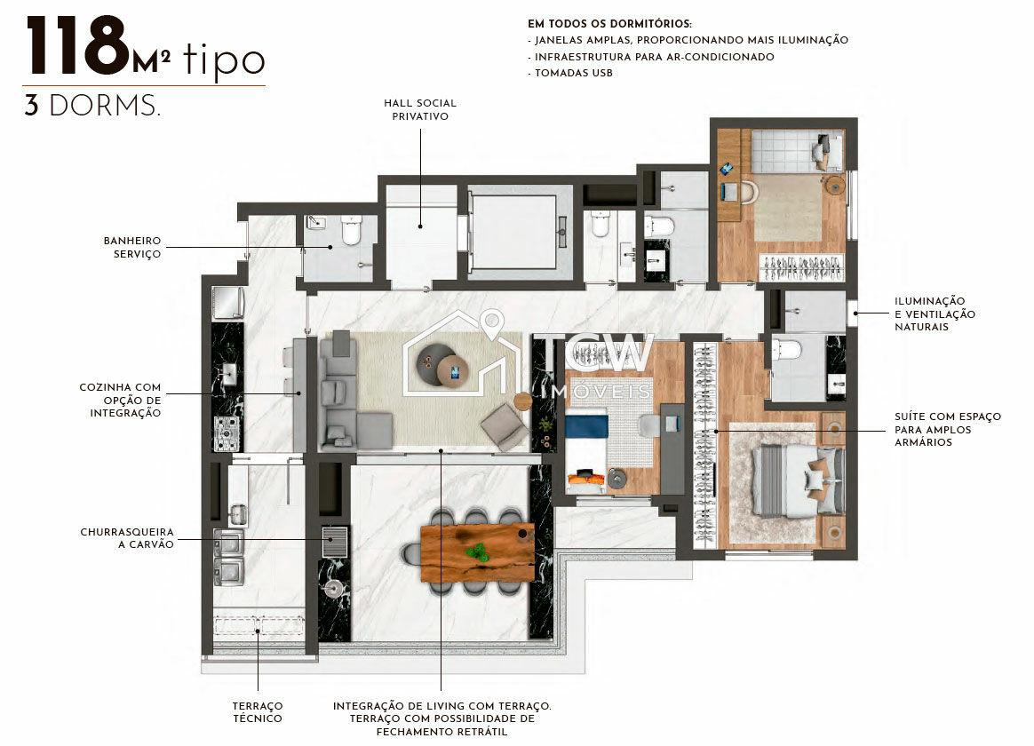 Apartamento, 3 quartos, 118 m² - Foto 16
