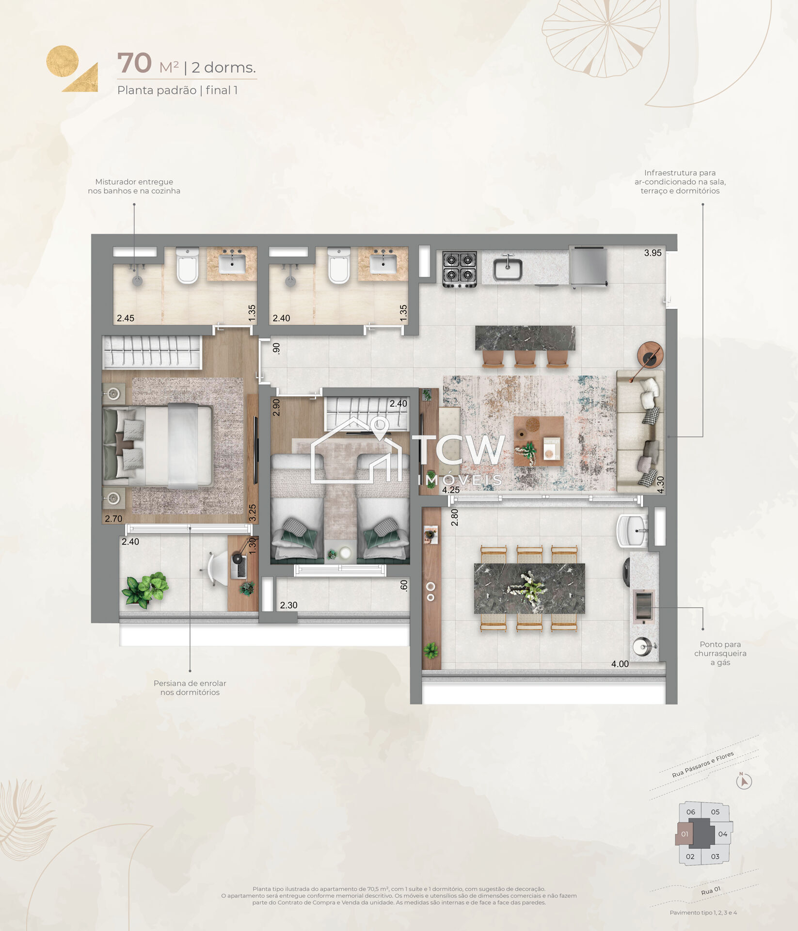 Apartamento, 2 quartos, 70 m² - Foto 13
