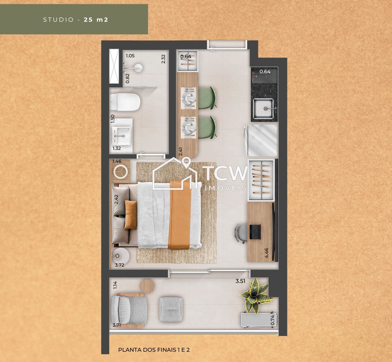 Apartamento, 1 quarto, 34 m² - Foto 15