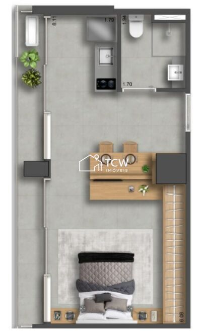 Apartamento, 1 quarto, 41 m² - Foto 21