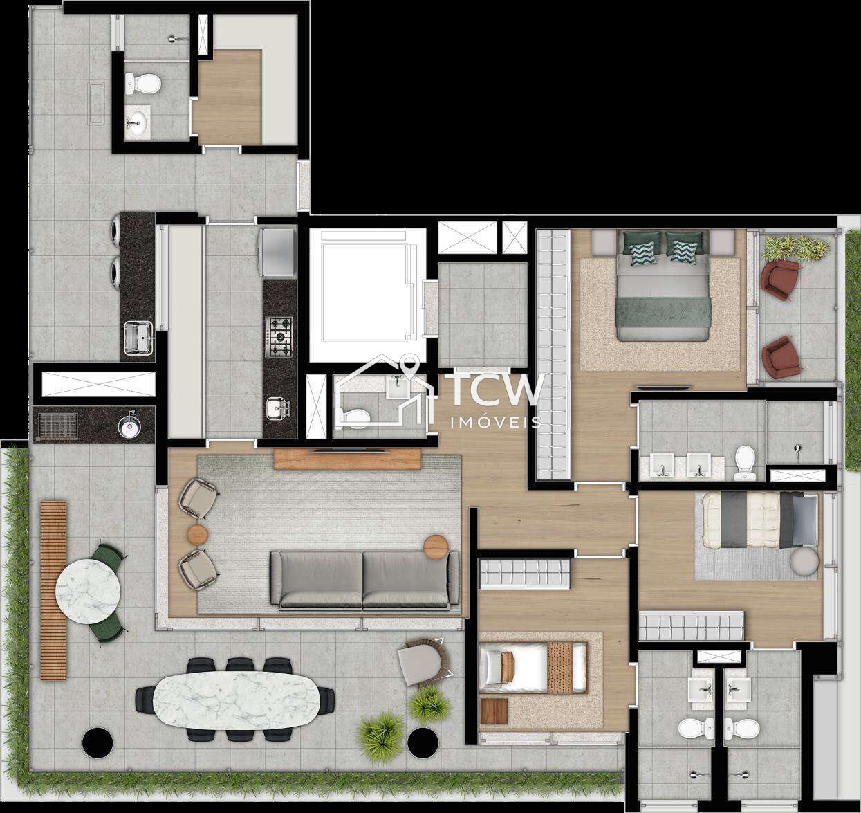 Apartamento, 3 quartos, 147 m² - Foto 35