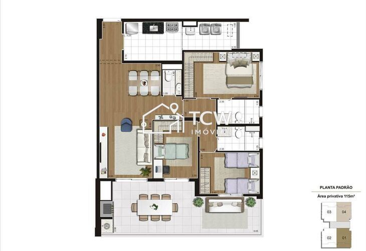 Apartamento, 2 quartos, 115 m² - Foto 19
