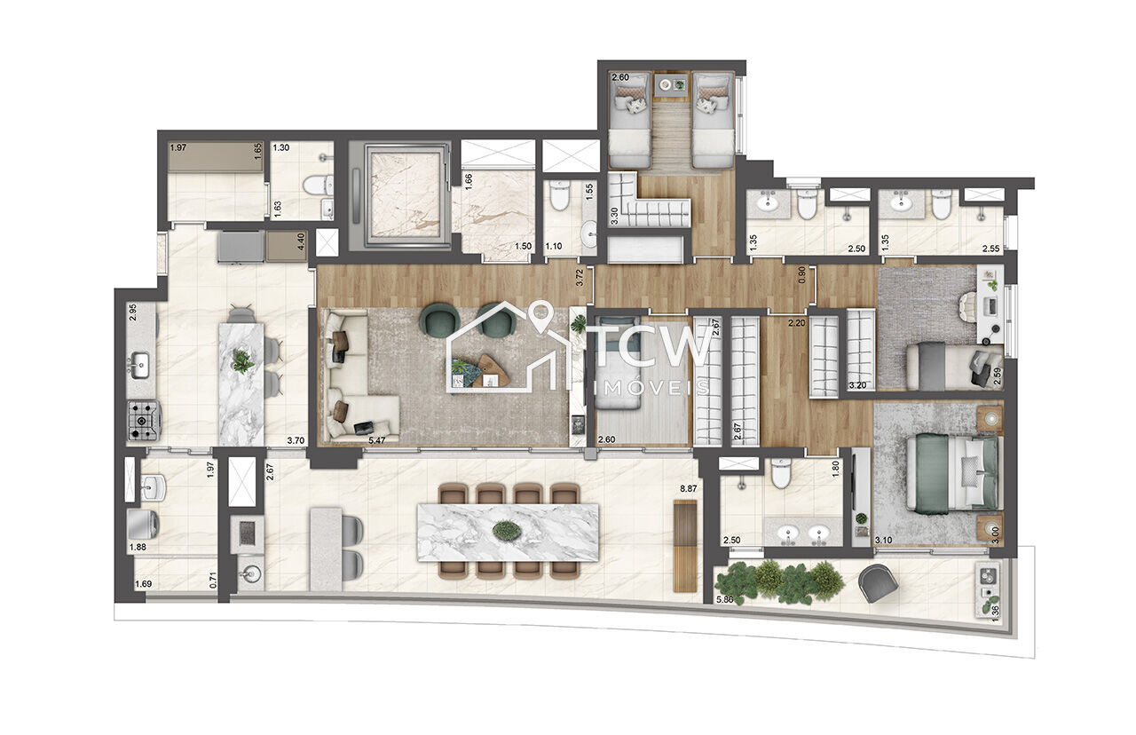 Apartamento, 4 quartos, 234 m² - Foto 21