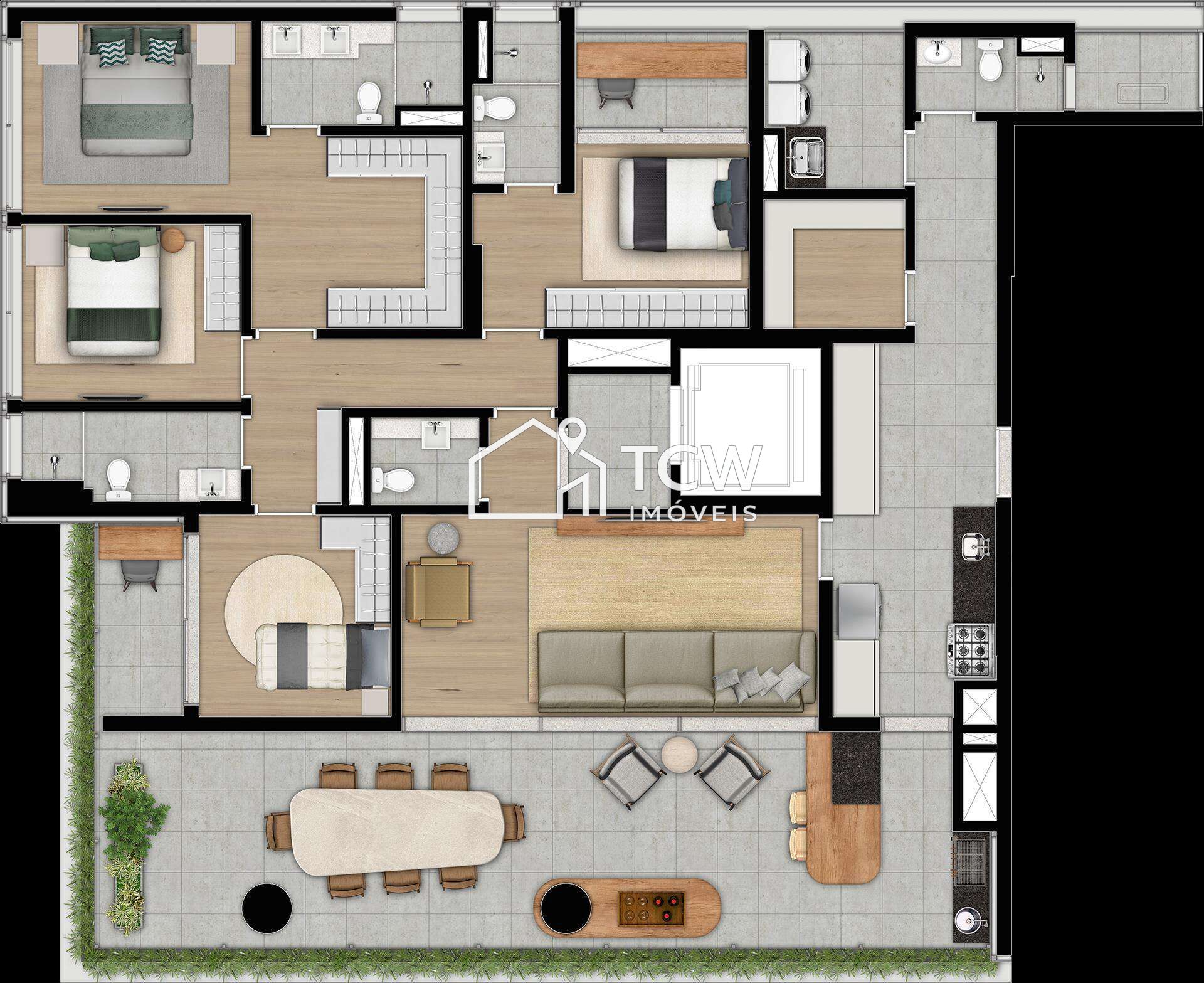 Apartamento, 4 quartos, 194 m² - Foto 21