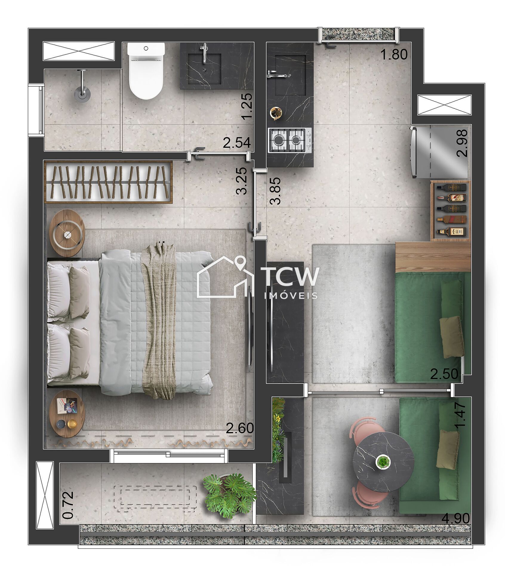 Apartamento, 1 quarto, 31 m² - Foto 10