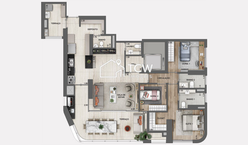 Apartamento, 2 quartos, 134 m² - Foto 20