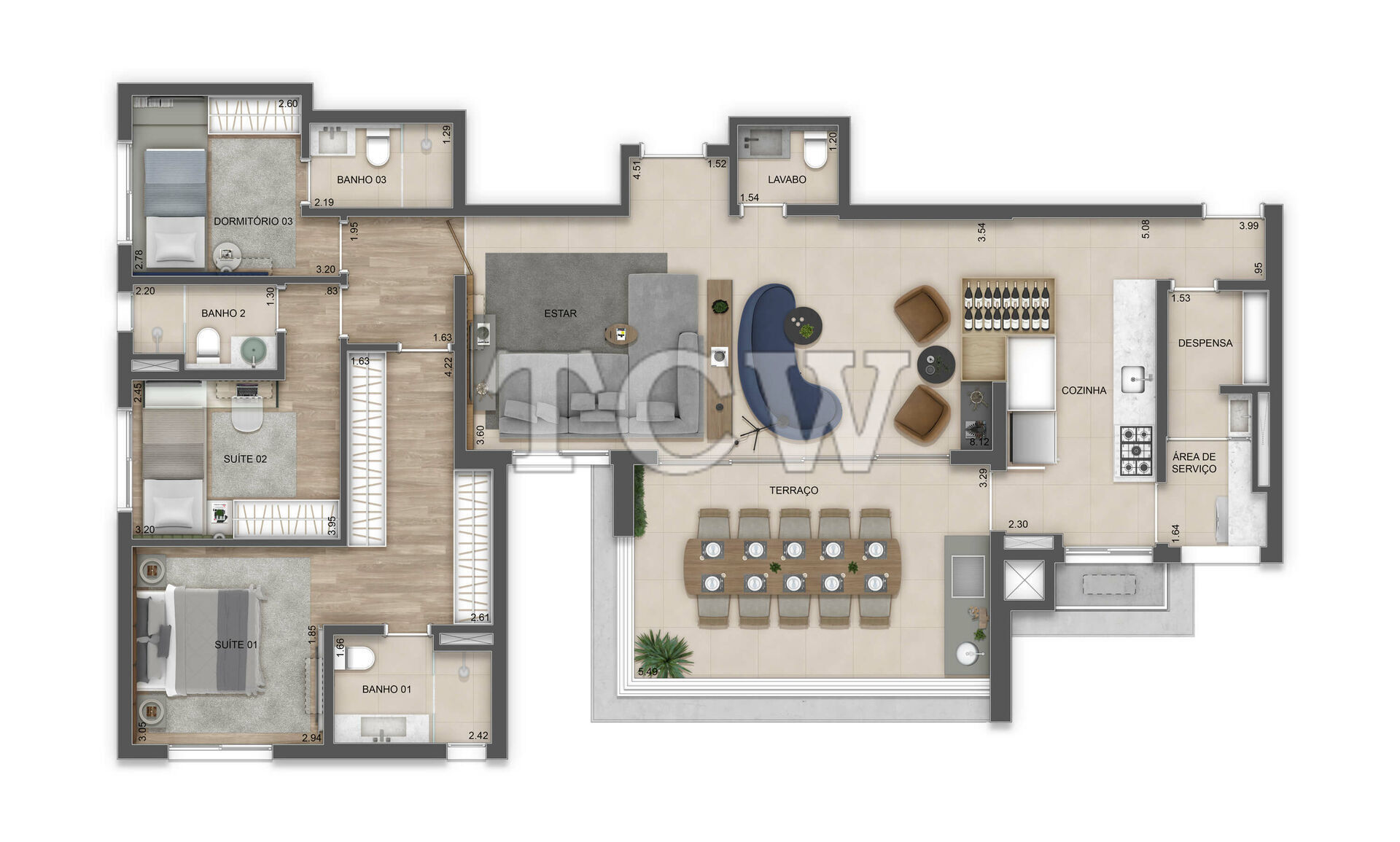 Apartamento à venda com 3 quartos, 141m² - Foto 14