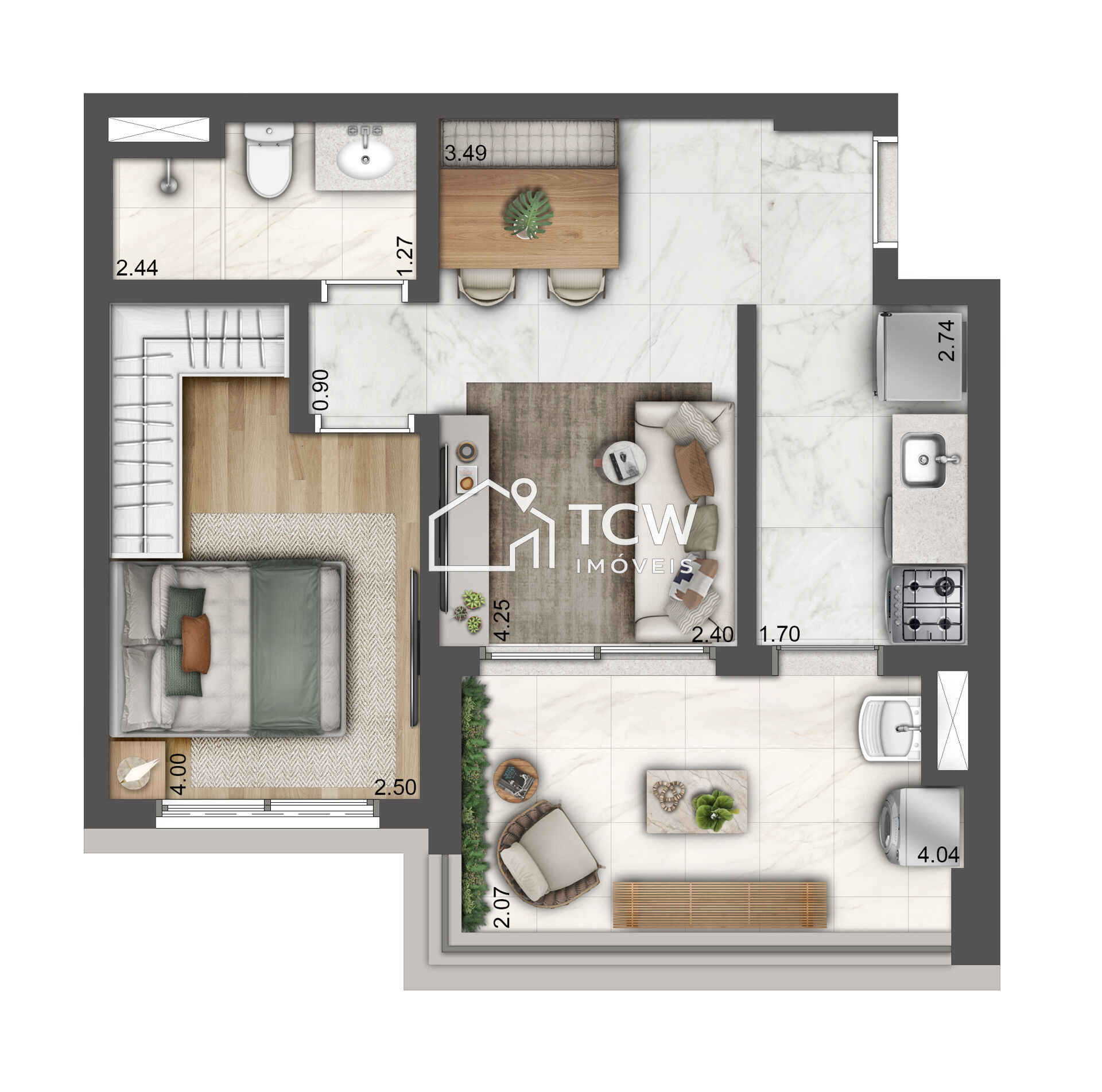 Apartamento, 1 quarto, 25 m² - Foto 12