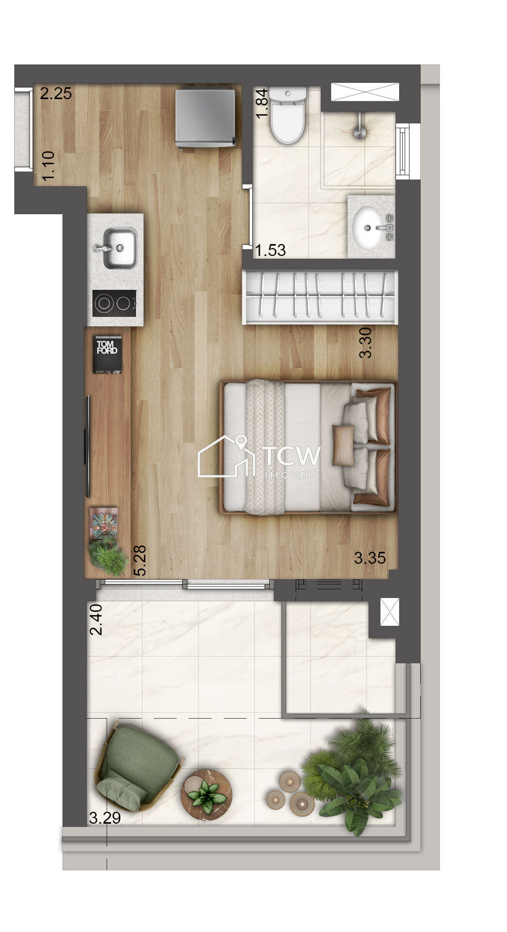 Apartamento, 1 quarto, 25 m² - Foto 11