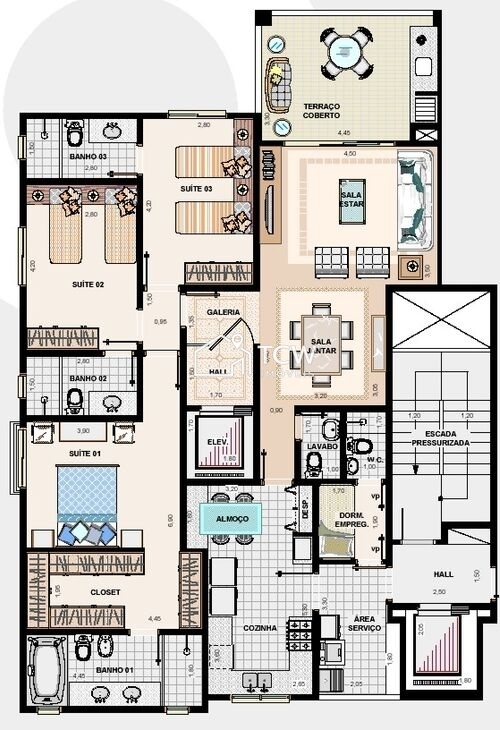Apartamento, 3 quartos, 159 m² - Foto 24