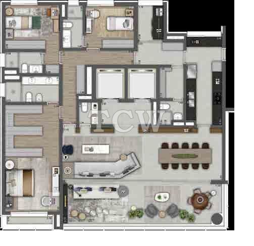 Apartamento à venda com 3 quartos, 240m² - Foto 17