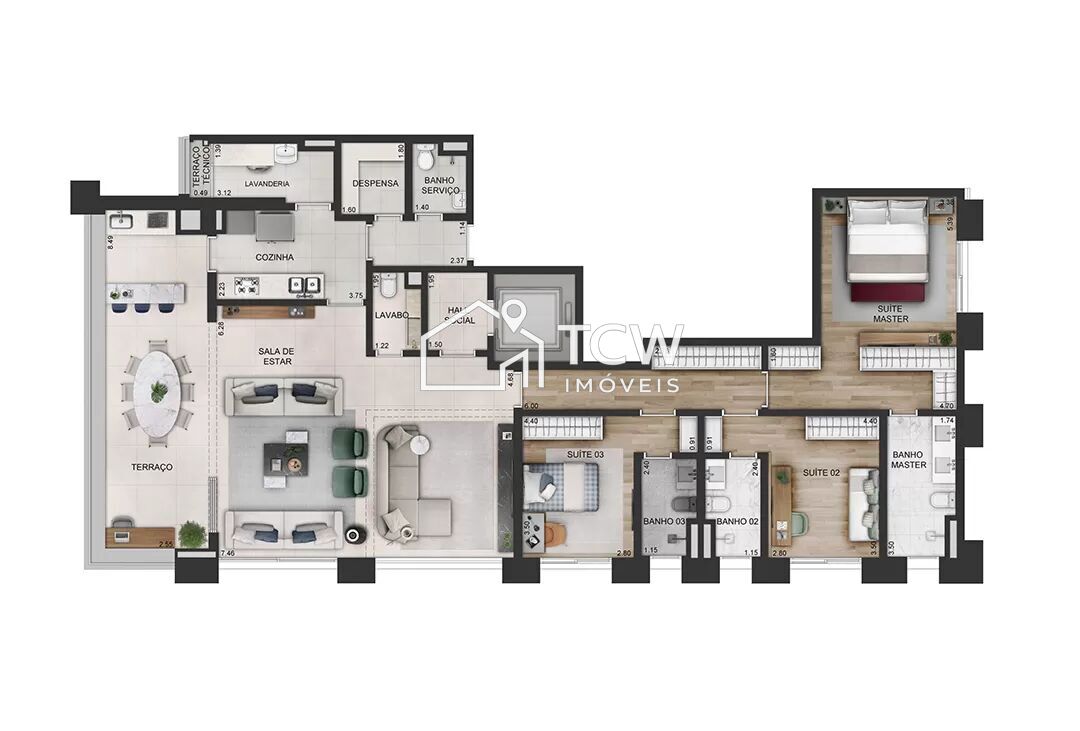 Apartamento, 3 quartos, 191 m² - Foto 16
