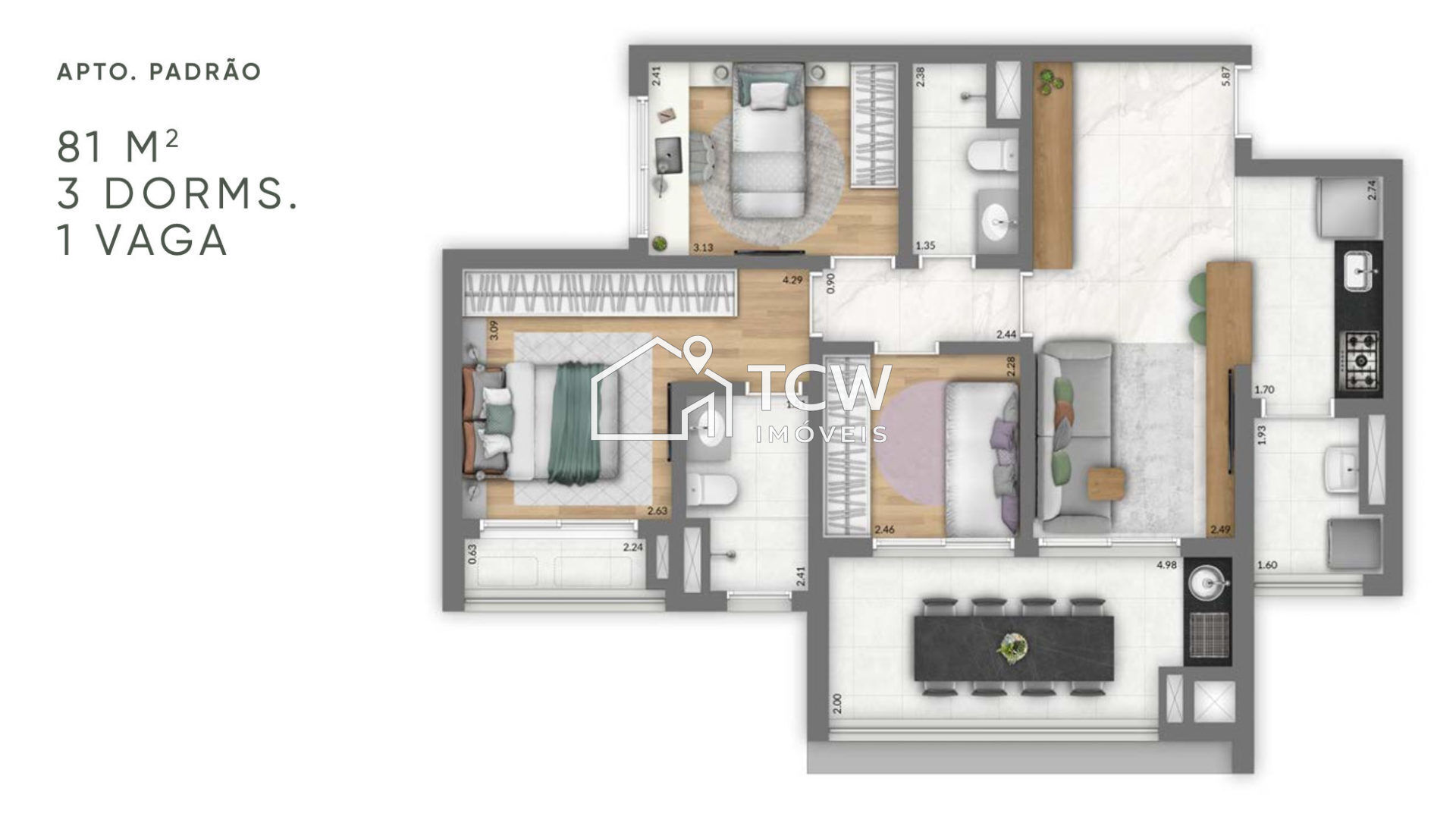 Apartamento, 2 quartos, 61 m² - Foto 11