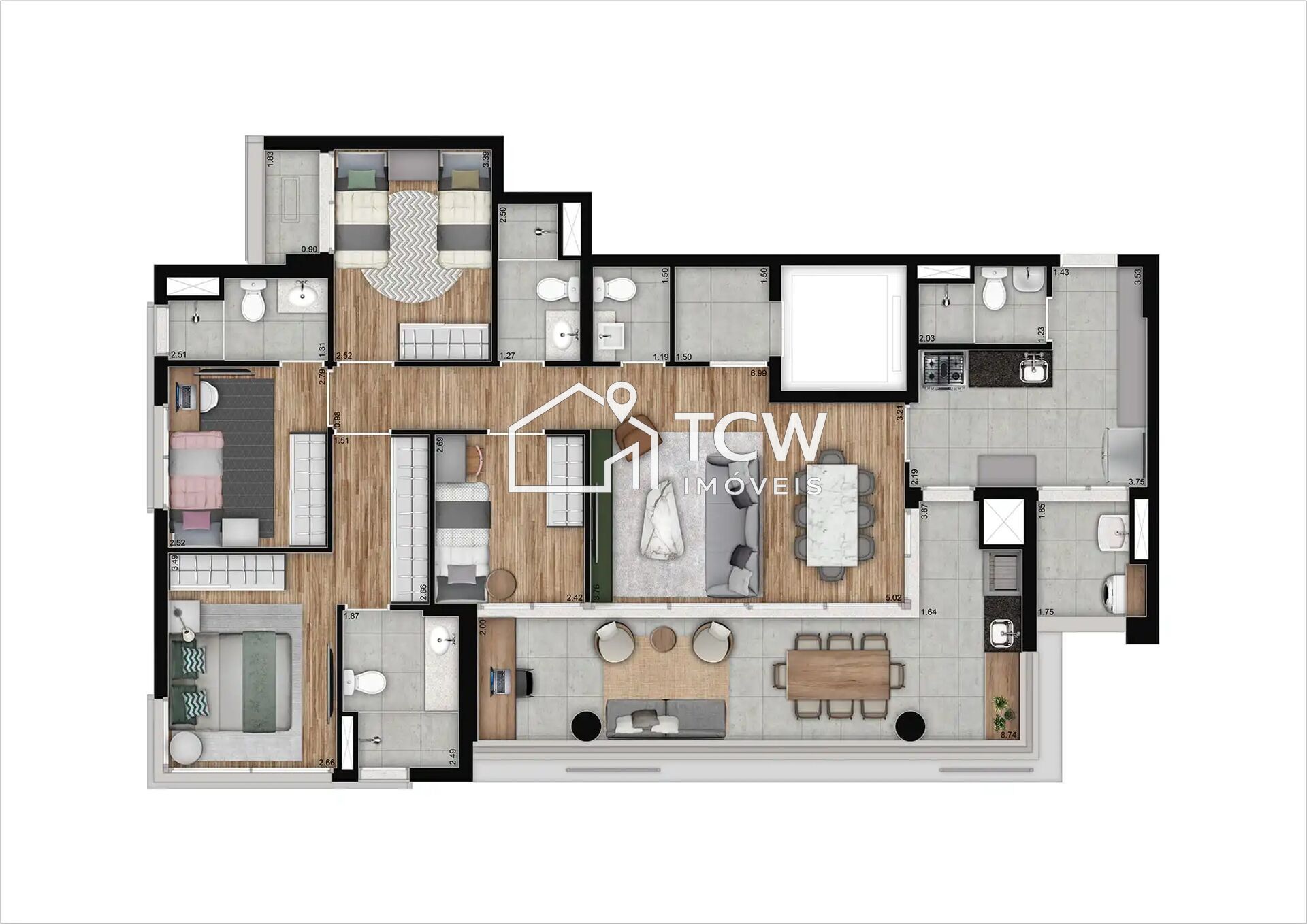 Apartamento, 3 quartos, 132 m² - Foto 17