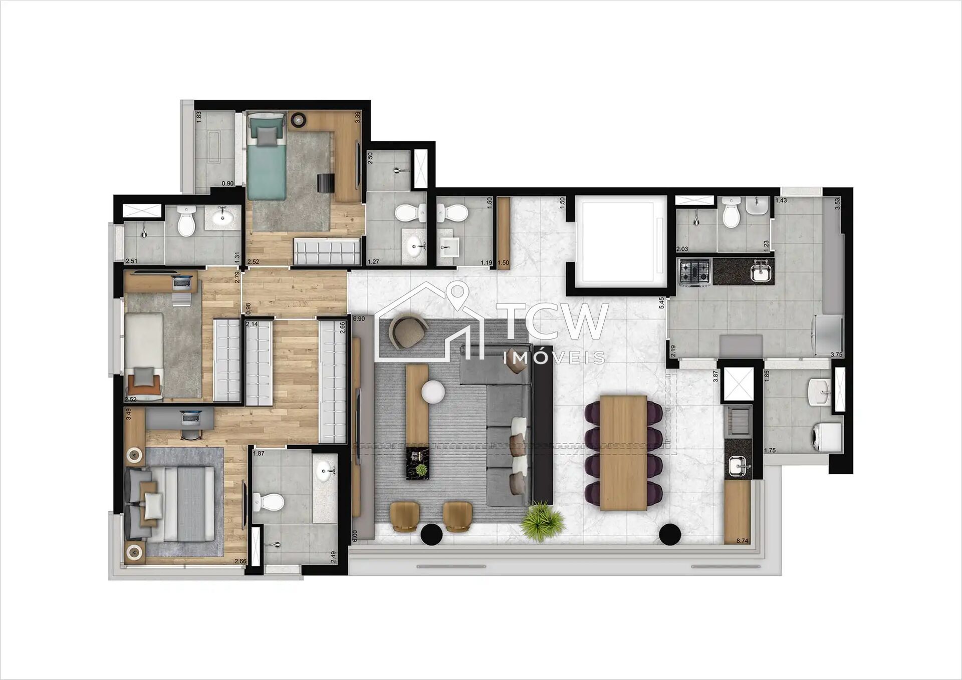 Apartamento, 3 quartos, 132 m² - Foto 18
