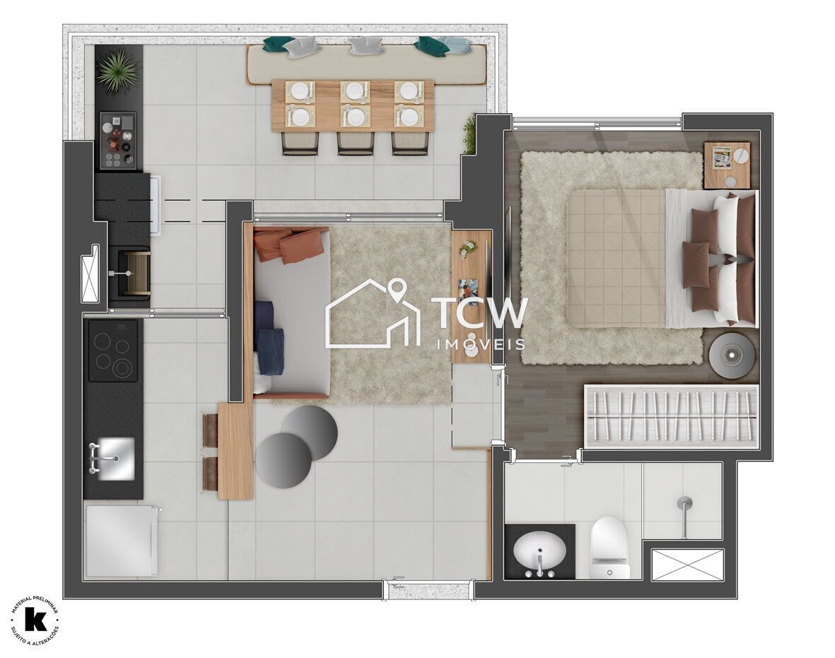 Apartamento, 1 quarto, 37 m² - Foto 26