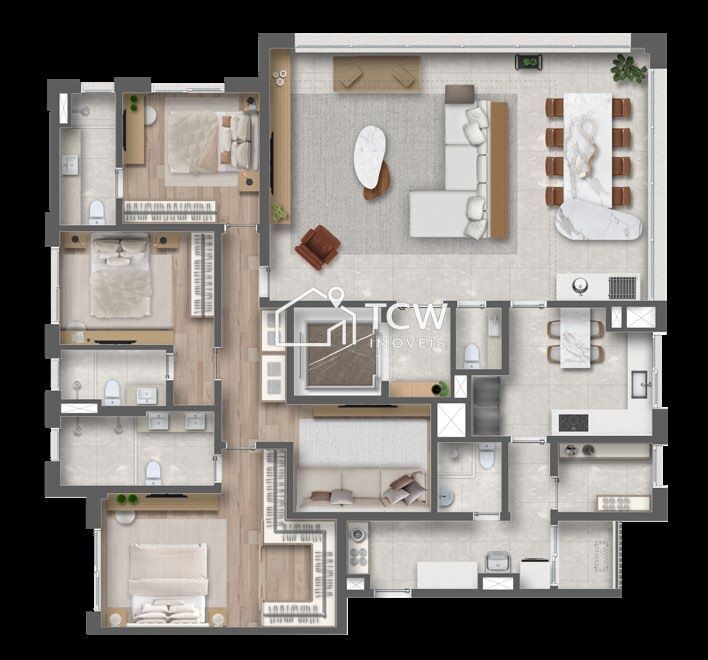 Apartamento, 3 quartos, 193 m² - Foto 25