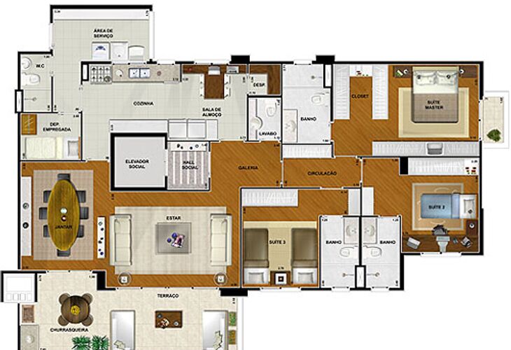 Apartamento, 3 quartos, 149 m² - Foto 4